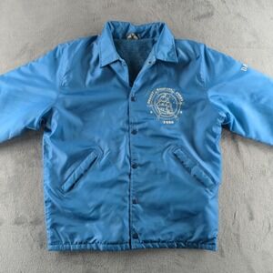 Vintage Birdie Coach Jacket Mens M Blue Dracut Boosters Award 1980 Lined USA‎